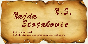 Najda Stojaković vizit kartica